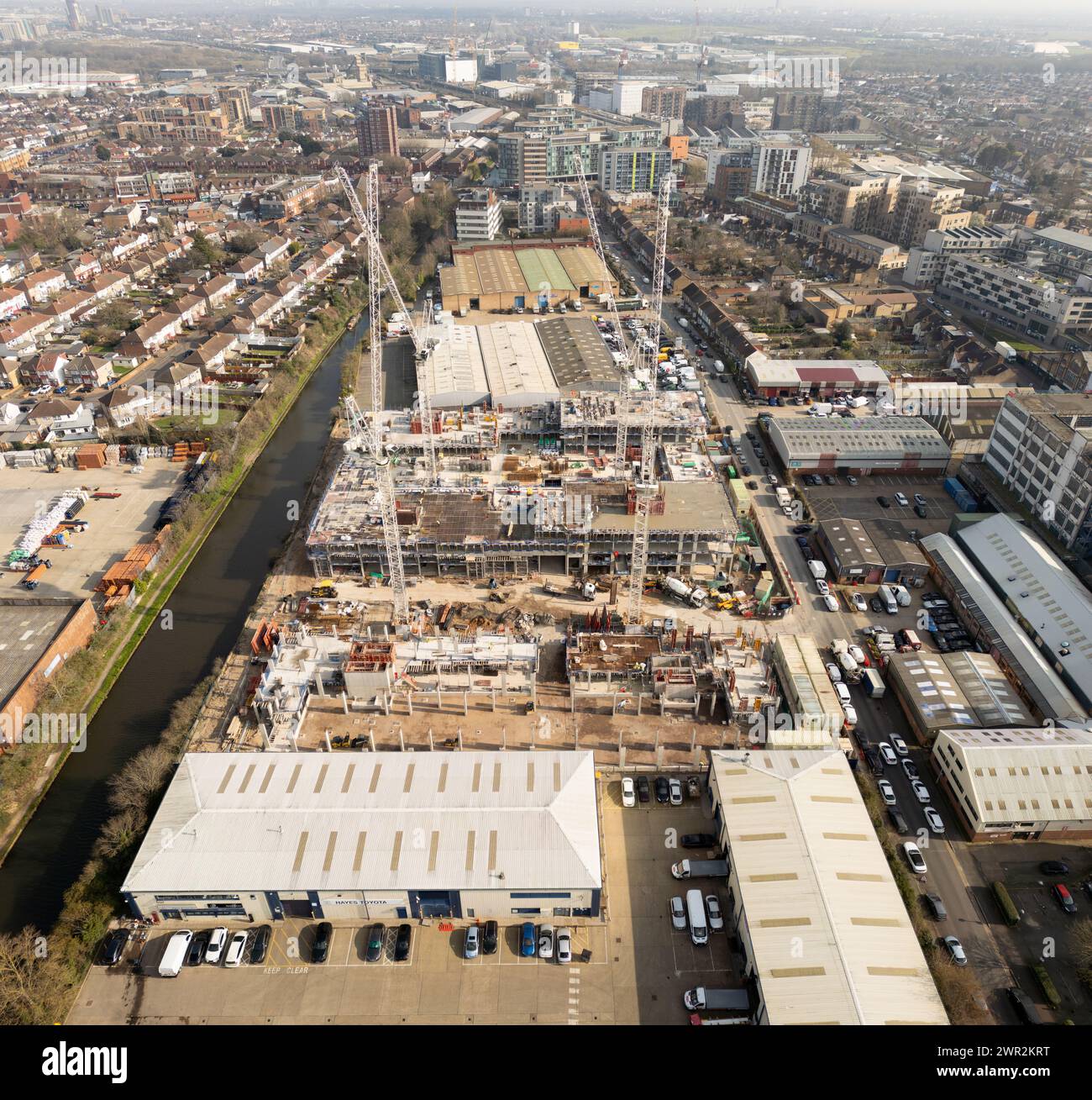 Crown Trading Estate a Hayes, West London Foto Stock