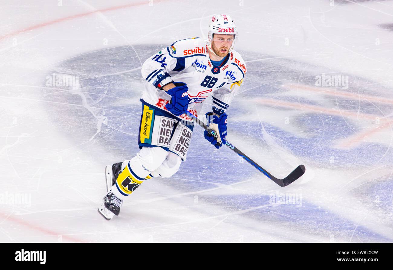 ZSC Lions - EHC Kloten, Swiss Life Arena, National League NL, stagione regolare: #88 Dario Meyer, Stürmer EHC Kloten. (Zürich, Schweiz, 20.01.2024) Foto Stock