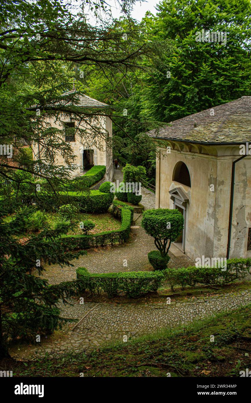 Montagna sacra di Varallo Foto Stock