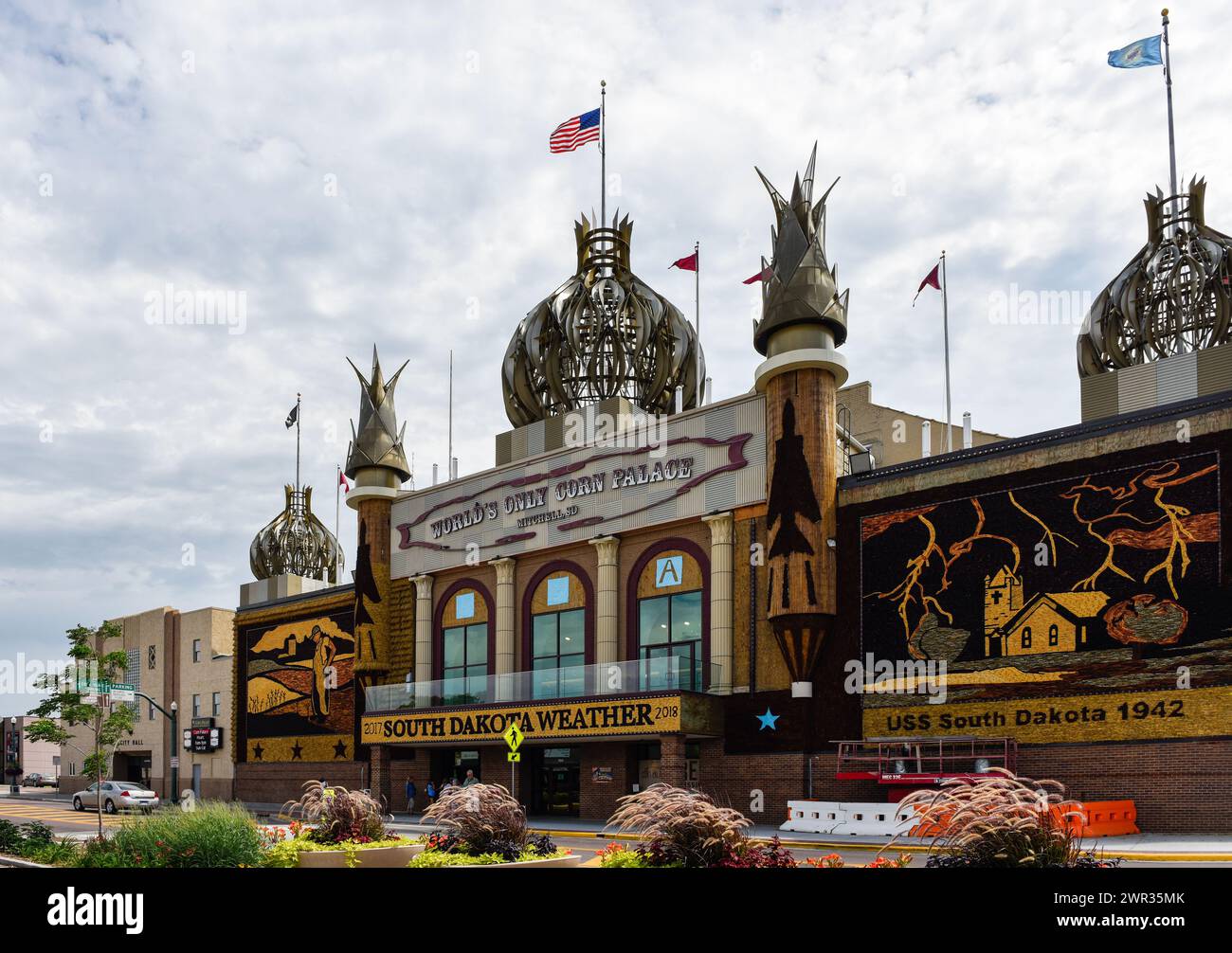 South Dakota Corn Palace Foto Stock