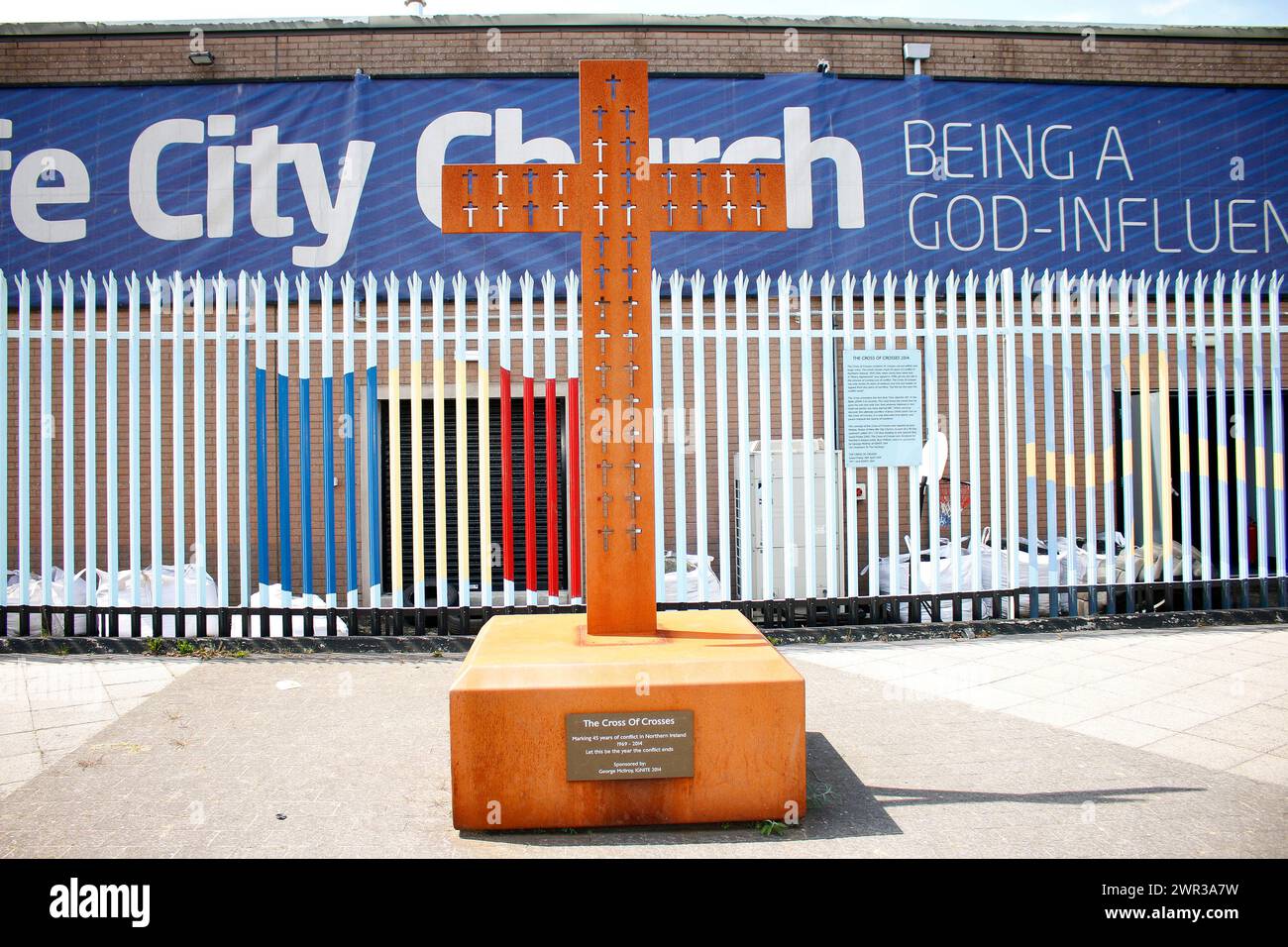 Impressionen: Parete Internazionale di Belfast, Nordirland/ Irlanda del Nord (nur fuer redaktionelle Verwendung. Keine Werbung. Referenzdatenbank: http://w Foto Stock