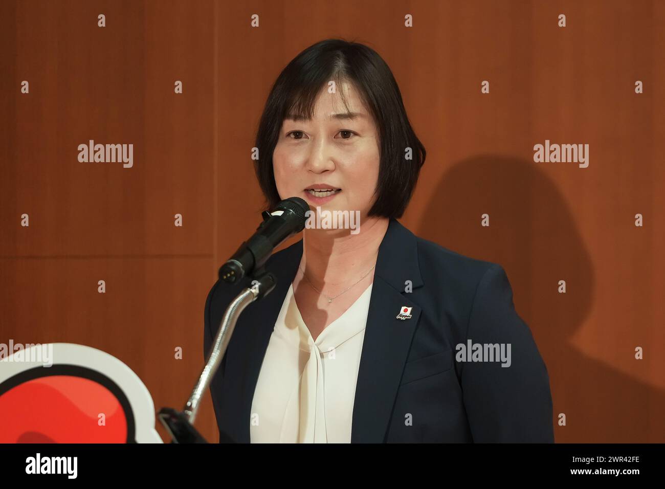 Tokyo, Giappone. 8 marzo 2024. Atsuko Nakamura Judo : Nazionale francese femminile incontro di scambio con Nazionale Giapponese femminile presso l'Ambasciata di Francia a Tokyo, Giappone . Crediti: AFLO SPORT/Alamy Live News Foto Stock