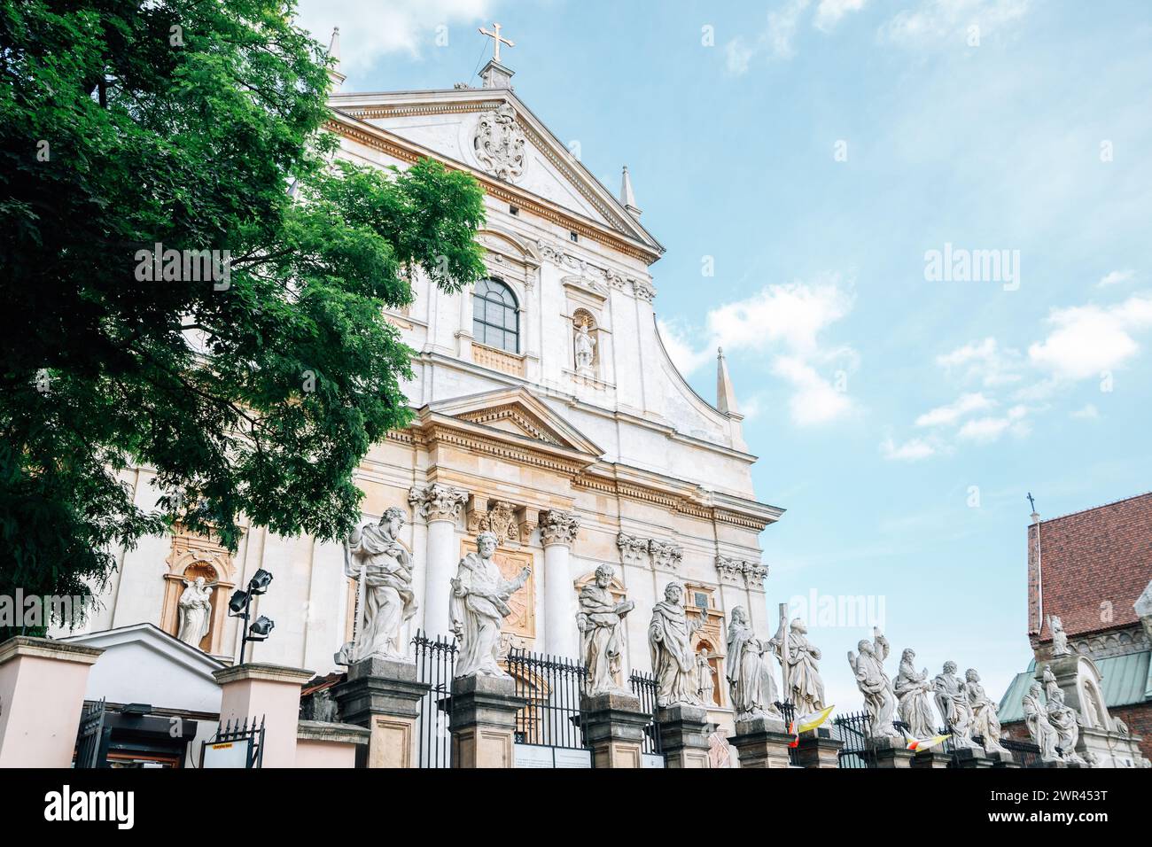 Santi Pietro e Paolo Chiesa di Cracovia in Polonia Foto Stock