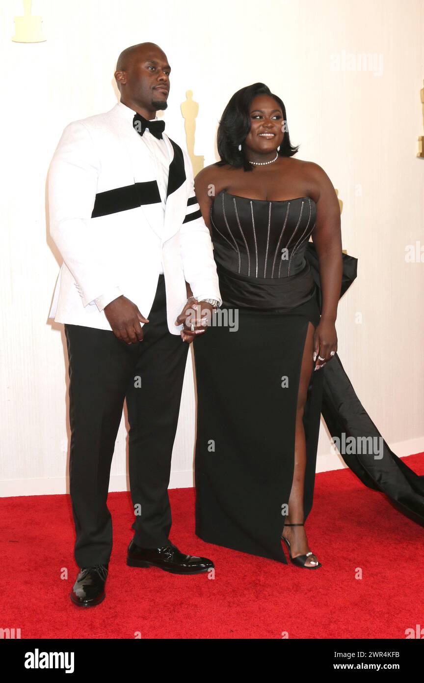 Danielle Brooks mit Ehemann Dennis Gelin bei der Oscar Verleihung 2024 / 96° Annual Academy Awards im Dolby Theatre. Los Angeles, 10.03.2024 Foto Stock