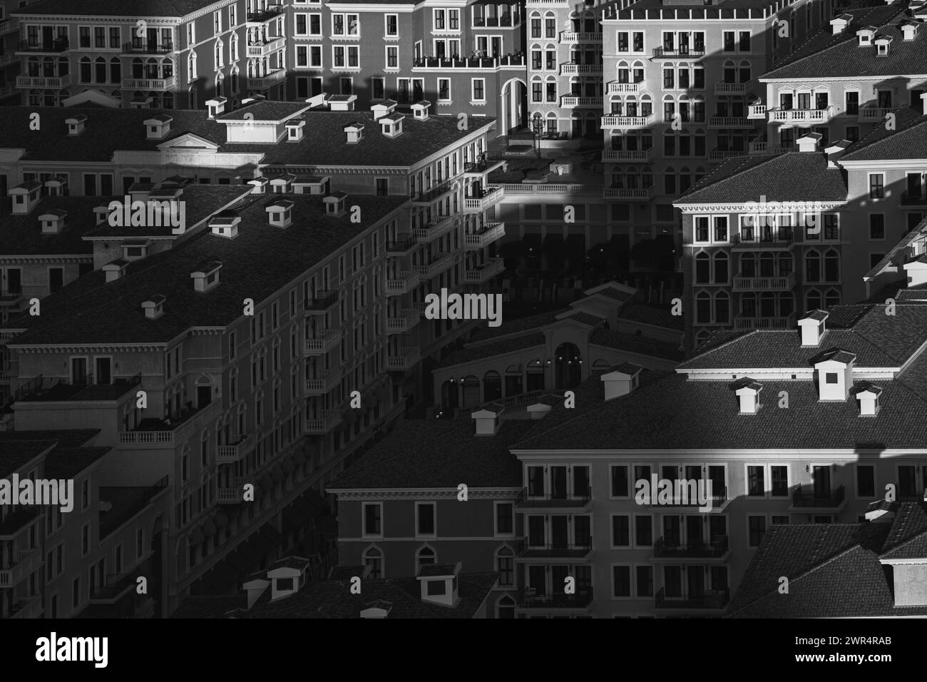 Splendida vista aerea del quartiere Qanat di Doha Pearl Qatar Foto Stock