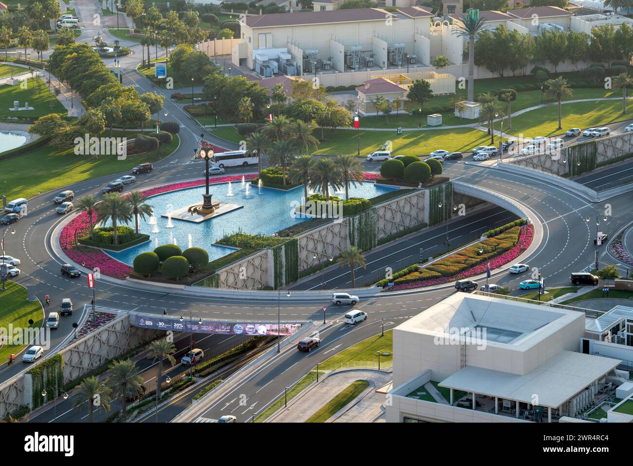 Vista aerea di Peral Qatar Porto Arabia Doha Foto Stock