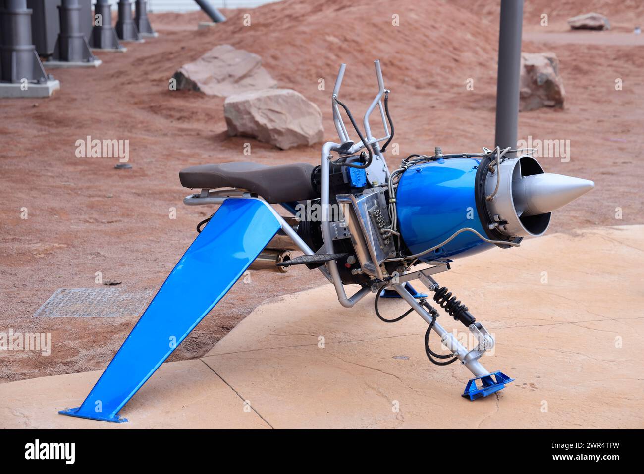 Hotel “Station Cosmos” al Futuroscope. Dormendo in una base di esplorazione spaziale, l'hotel Station Cosmos è il primo hotel a 4 stelle a tema creato per famiglie Foto Stock