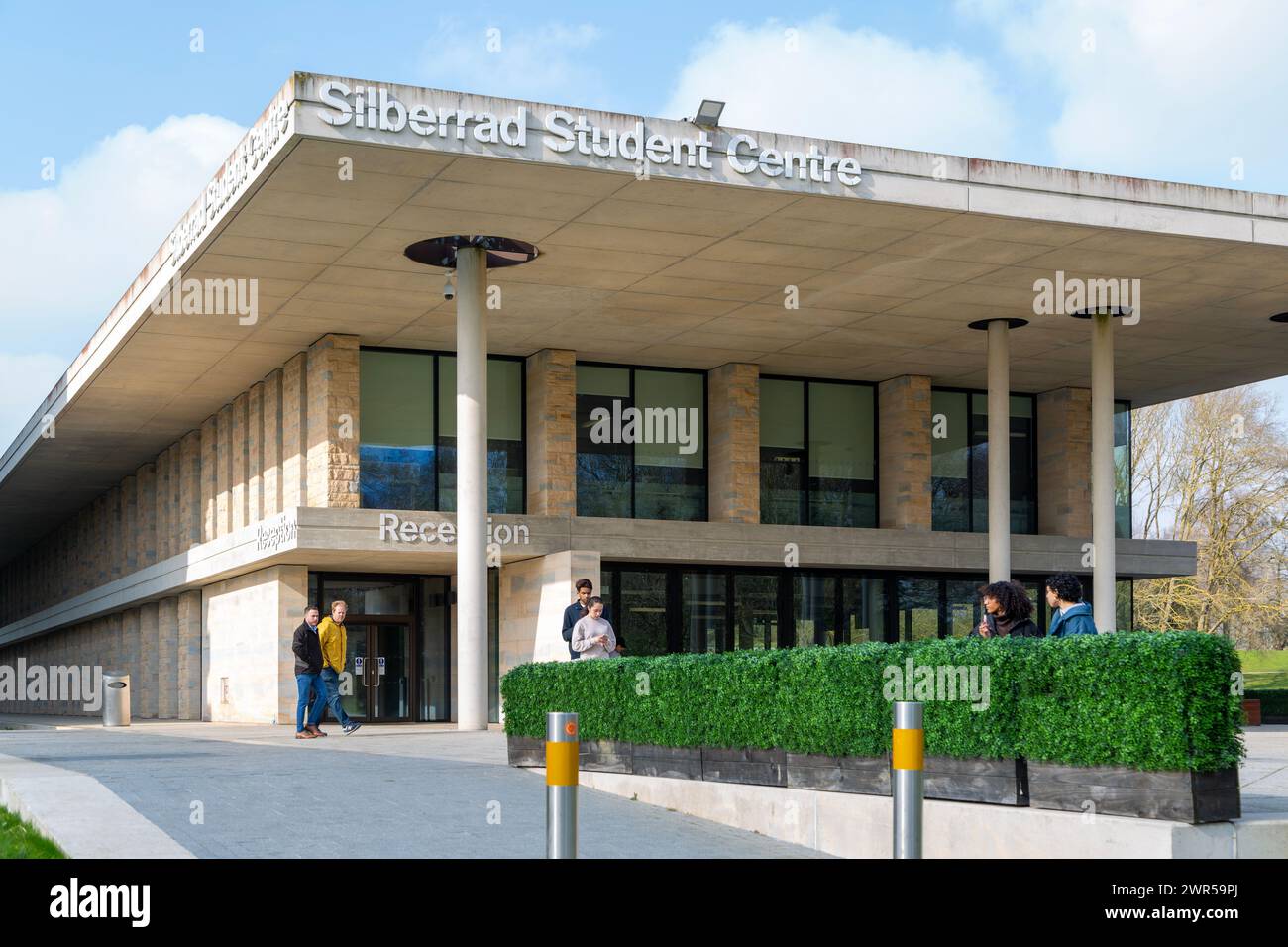 Silberrad Student Centre Building, University of Essex, Colchester, Essex, Inghilterra, REGNO UNITO Foto Stock