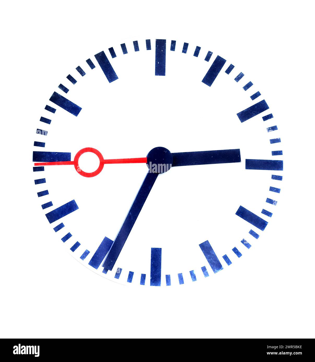 Orologio della stazione ferroviaria della Deutsche Bahn senza logo Foto Stock