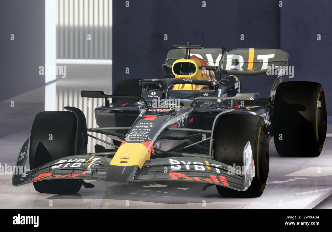 Redbull RB-20: La vettura RB20 che i piloti RedBull correranno nella stagione di Formula 1 2024. Foto Stock