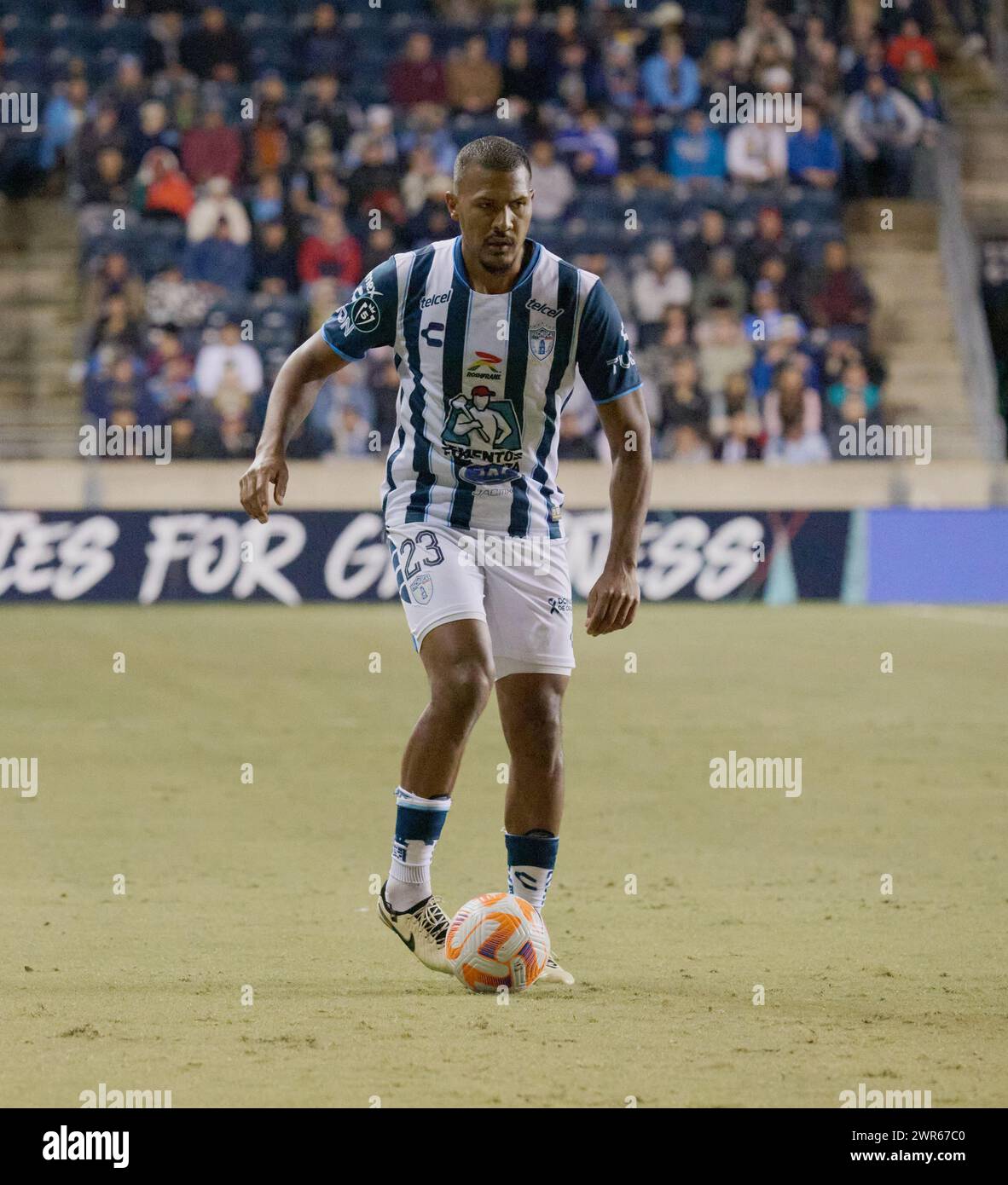 CHESTER, Pennsylvania, USA - 5 MARZO 2024 - Philadelphia Union vs. CF Pachuca al Subaru Park. (Foto di Paul J. Froggatt/FamousPixs/Alamy Stock Photo) Foto Stock