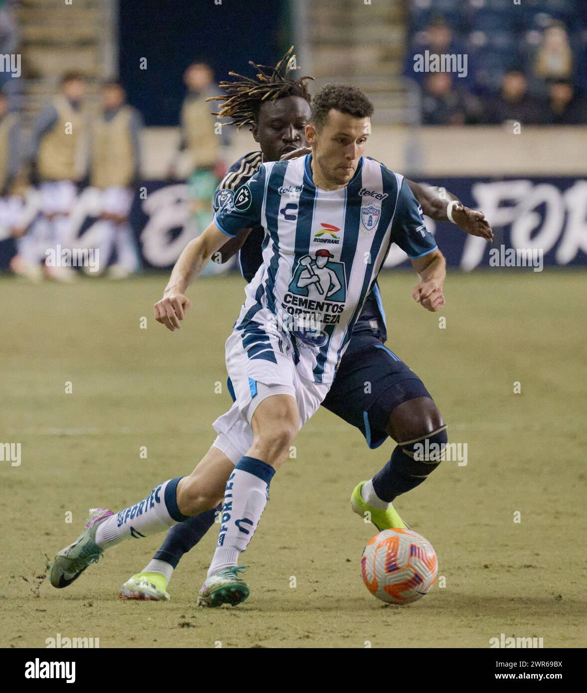 CHESTER, Pennsylvania, USA - 5 MARZO 2024 - Philadelphia Union vs. CF Pachuca al Subaru Park. (Foto di Paul J. Froggatt/FamousPixs/Alamy Stock Photo) Foto Stock