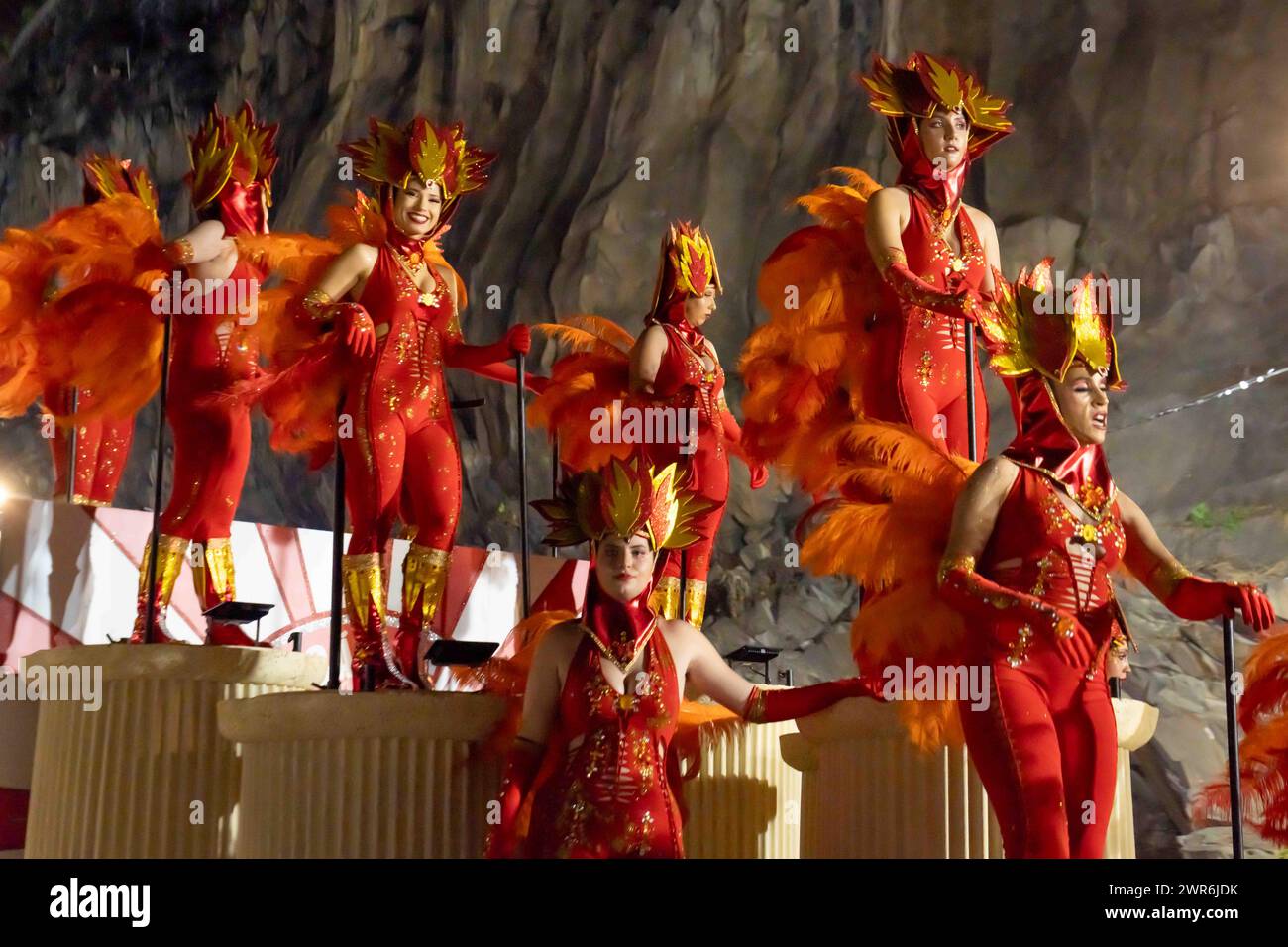 Carnevale di Madeira 02.10.2024 Allegoric Parade Foto Stock