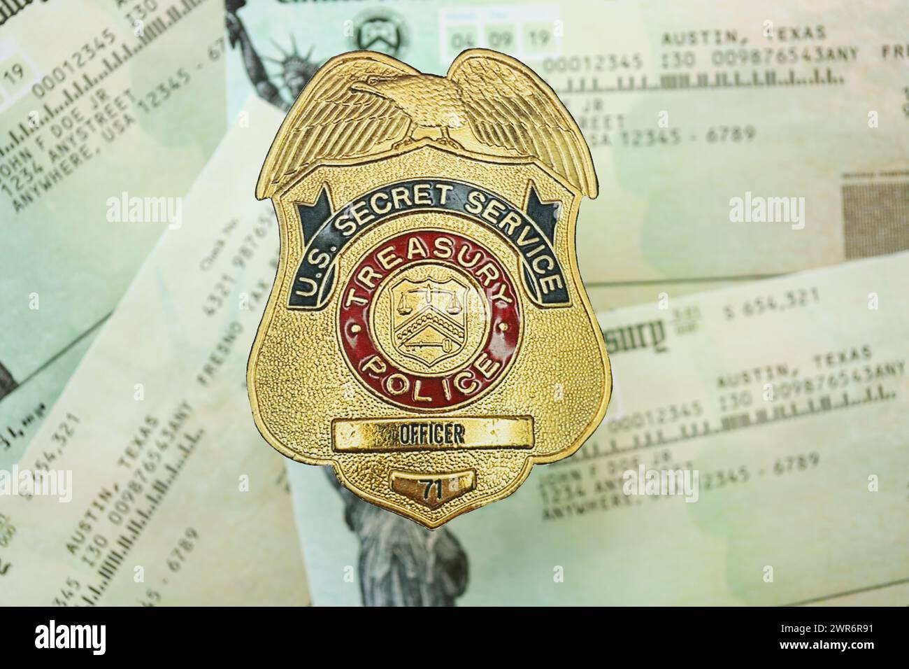 Servizio Segreto Degli Stati Uni Libertà Milare Aquila Piatto D'oro Regalo Di Raccolta Di Monete Da Sfida Rare - Foto 8