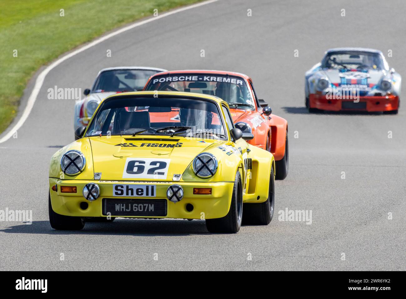 1974 Porsche 911 Carrera RSR 3,0, parte della Porsche 60th Anniversary Celebration, Goodwood 80th Members Meeting, Sussex, Regno Unito. Foto Stock