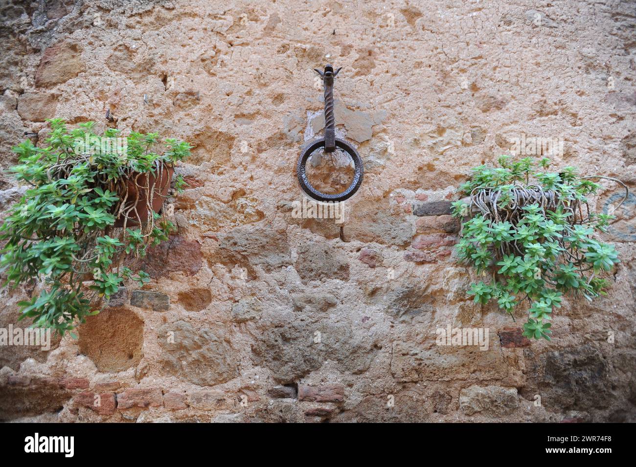 Pienza in provincia di Siena, piccolo Borgo rinascimentale della Toscana famoso nel cuore della Val d'Orcia Foto Stock
