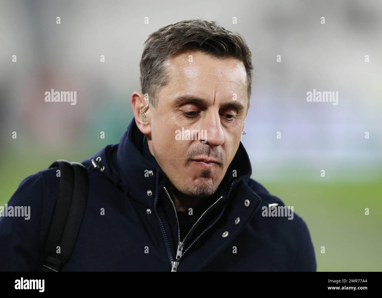Ex calciatore e commentatore di calcio del Manchester United & England, Gary Neville. - West Ham United contro Brentford, Premier League, London Stadium, Londra, Regno Unito - 26 febbraio 2024. Solo per uso editoriale - si applicano restrizioni DataCo. Foto Stock Ex calciatore e commentatore di calcio del Manchester United & England, Gary Neville. - West Ham United contro Brentford, Premier League, London Stadium, Londra, Regno Unito - 26 febbraio 2024. Solo per uso editoriale - si applicano restrizioni DataCo. Foto Stock