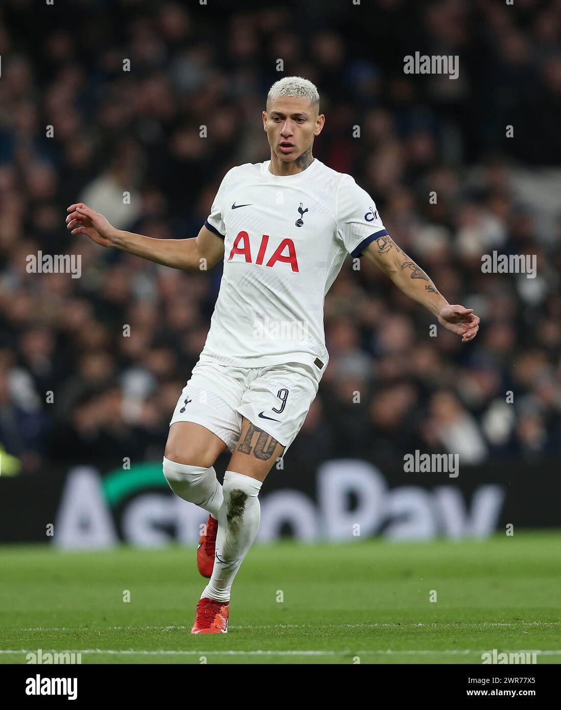 Richarlison di Tottenham Hotspur. - Tottenham Hotspur contro Manchester City, Emirates fa Cup, 4° turno, Tottenham Hotspur Stadium, Londra, Regno Unito - 26 gennaio 2024. Solo per uso editoriale - si applicano restrizioni DataCo. Foto Stock