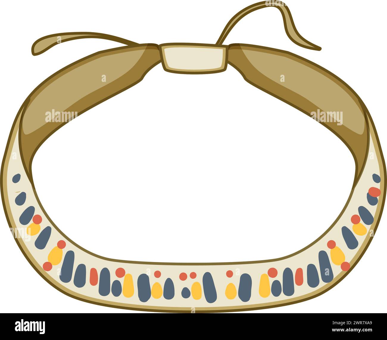 braccialetti dell'amicizia hippie americani illustrazioni vettoriali di cartoni animati Illustrazione Vettoriale