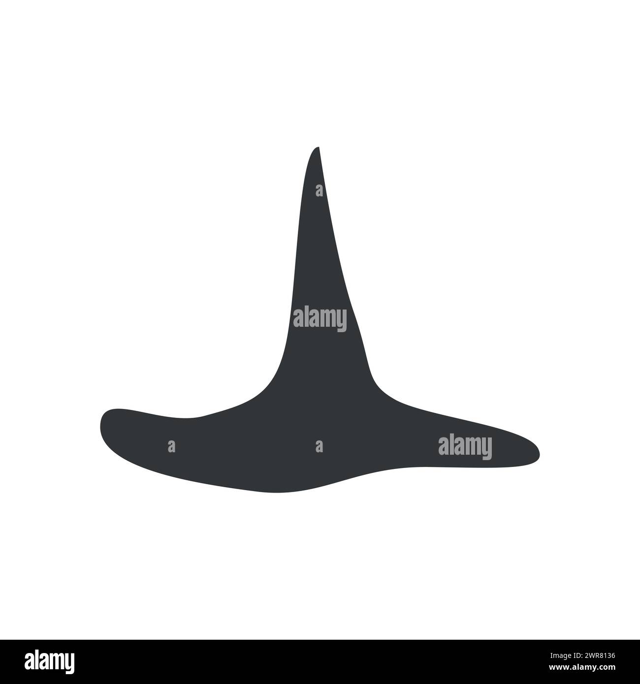 Stregoneria di Halloween e oggetti magici, risorse di gioco. Bottiglia di pozione, bacchetta magica, lanterna, teschio, candela, cappello con calderone Illustrazione Vettoriale