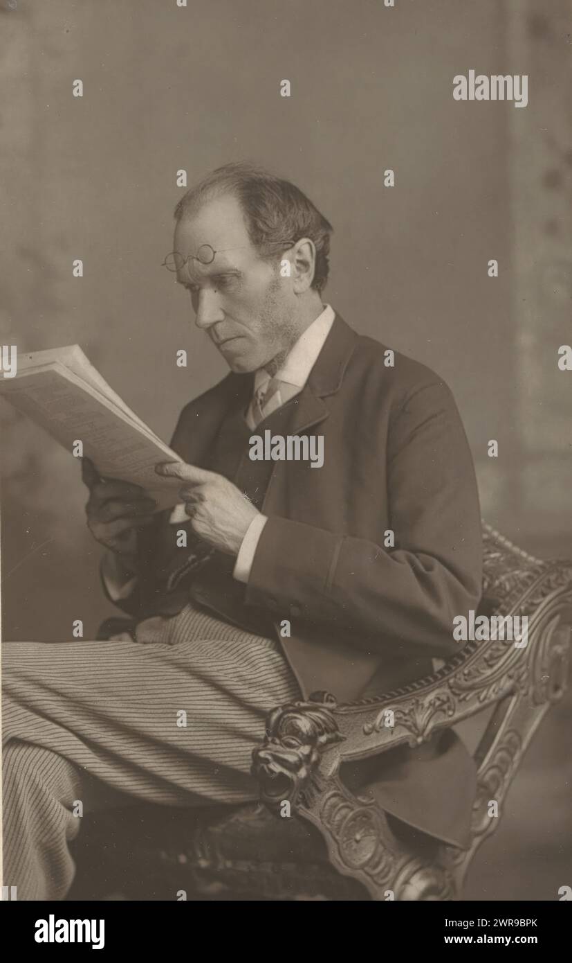 Ritratto di James Payn, Mr. James Payn (titolo sull'oggetto), William & Daniel Downey, anonimo, Londra, c. 1880 - in o prima del 1890, carta, altezza 139 mm x larghezza 86 mm, stampa fotomeccanica Foto Stock