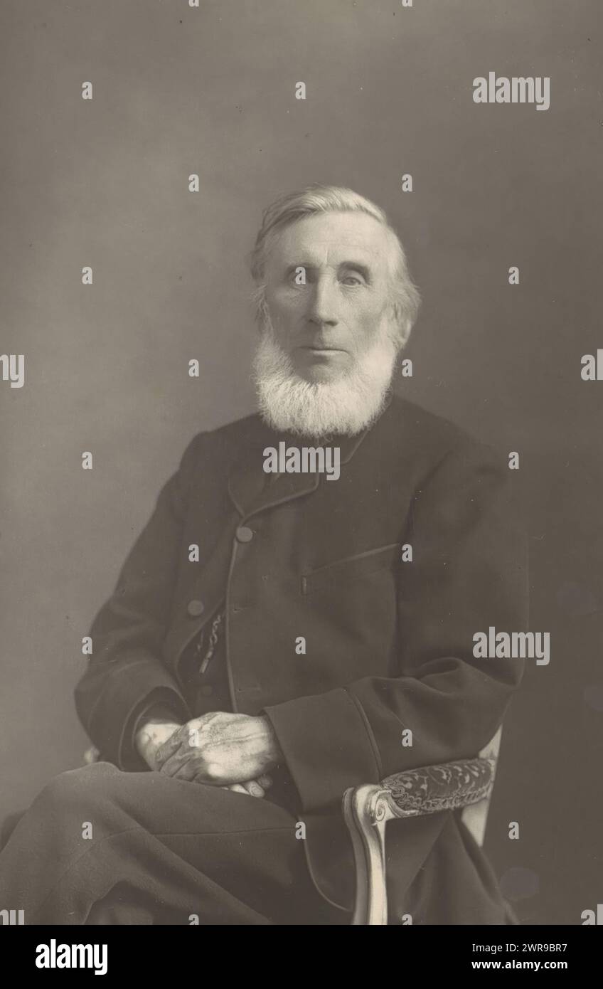 Ritratto di John Tyndall, Professor Tyndall (titolo sull'oggetto), William & Daniel Downey, anonimo, Londra, c. 1884 - in o prima del 1894, carta, altezza 140 mm x larghezza 93 mm, stampa fotomeccanica Foto Stock