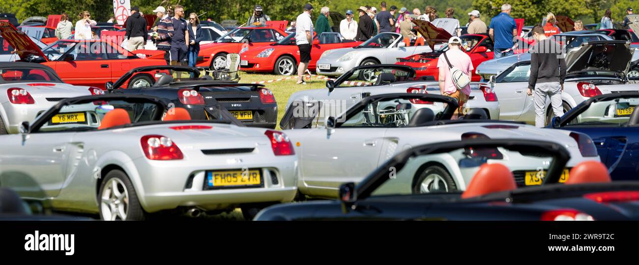 04/06/23 Toyota MR2 National Day, Hatton Country World, Warwickshire, Regno Unito. Foto Stock