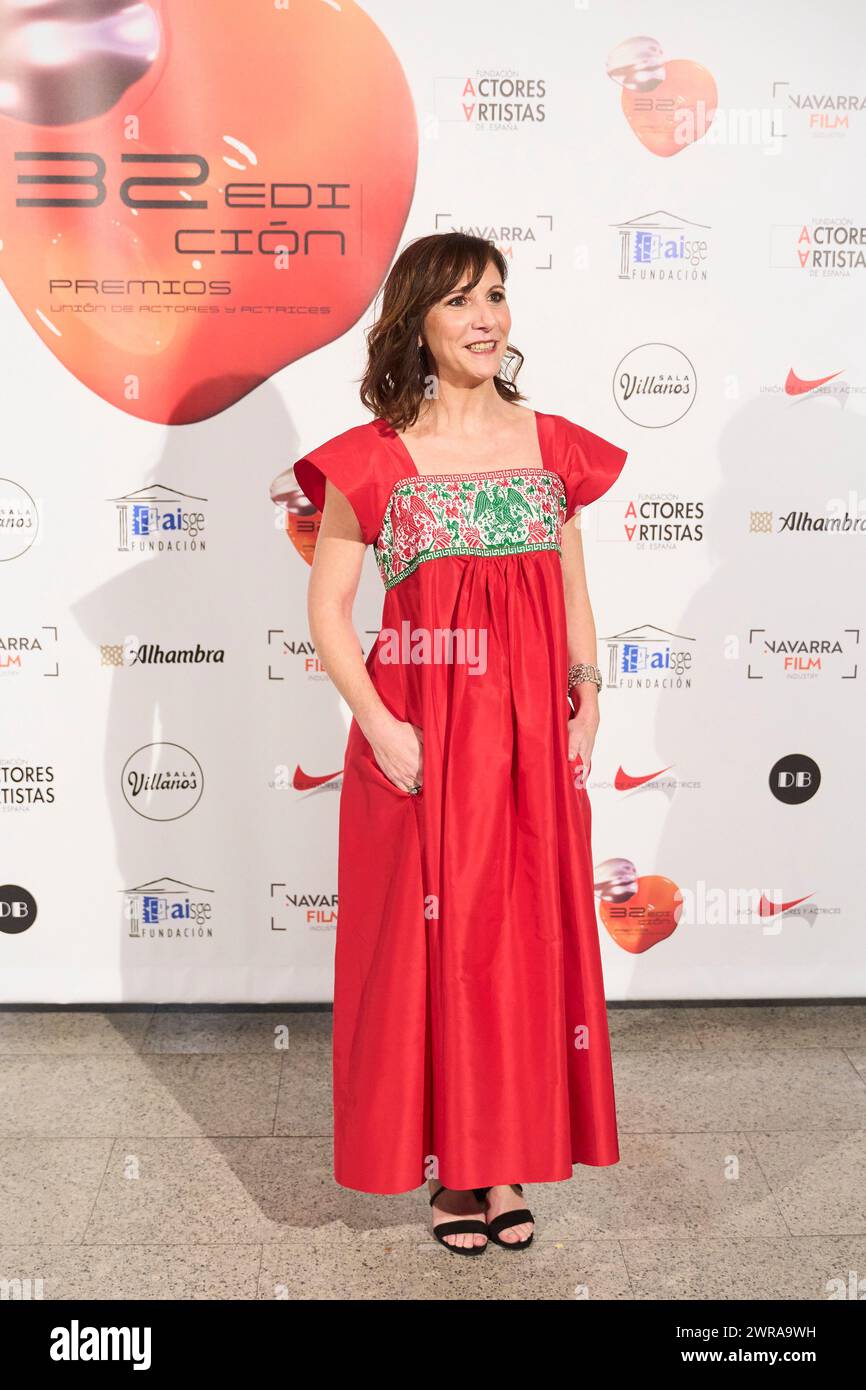 11 marzo 2024, Madrid, Madrid, Spagna: Malena Alterio partecipa alla 32° edizione del premio "Union de Actores y Actrices" - Red Carpet al prezzo Circo l'11 marzo 2024 a Madrid, Spagna (Credit Image: © Jack Abuin/ZUMA Press Wire) SOLO PER USO EDITORIALE! Non per USO commerciale! Foto Stock