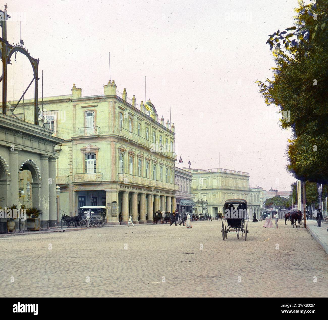 L'Avana, Cuba, il Prado, circa 1950 Foto Stock