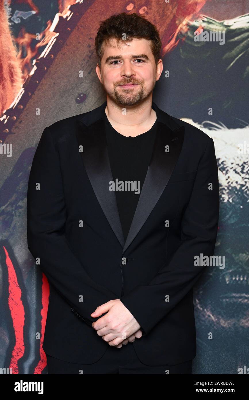 Londra, Regno Unito. 11 marzo 2024. Rhys Frake-Waterfield partecipa alla prima di Winnie the Pooh:Blood and Honey 2, al Prince Charles Cinema, Londra. Il credito fotografico dovrebbe essere: Matt Crossick/Empics/Alamy Live News Foto Stock