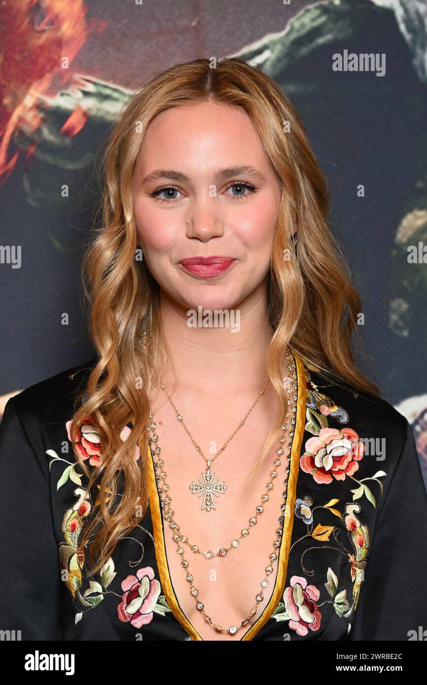 Londra, Regno Unito. 11 marzo 2024. Tallulah Evans partecipa alla prima di Winnie the Pooh:Blood and Honey 2, al Prince Charles Cinema, Londra. Il credito fotografico dovrebbe essere: Matt Crossick/Empics/Alamy Live News Foto Stock