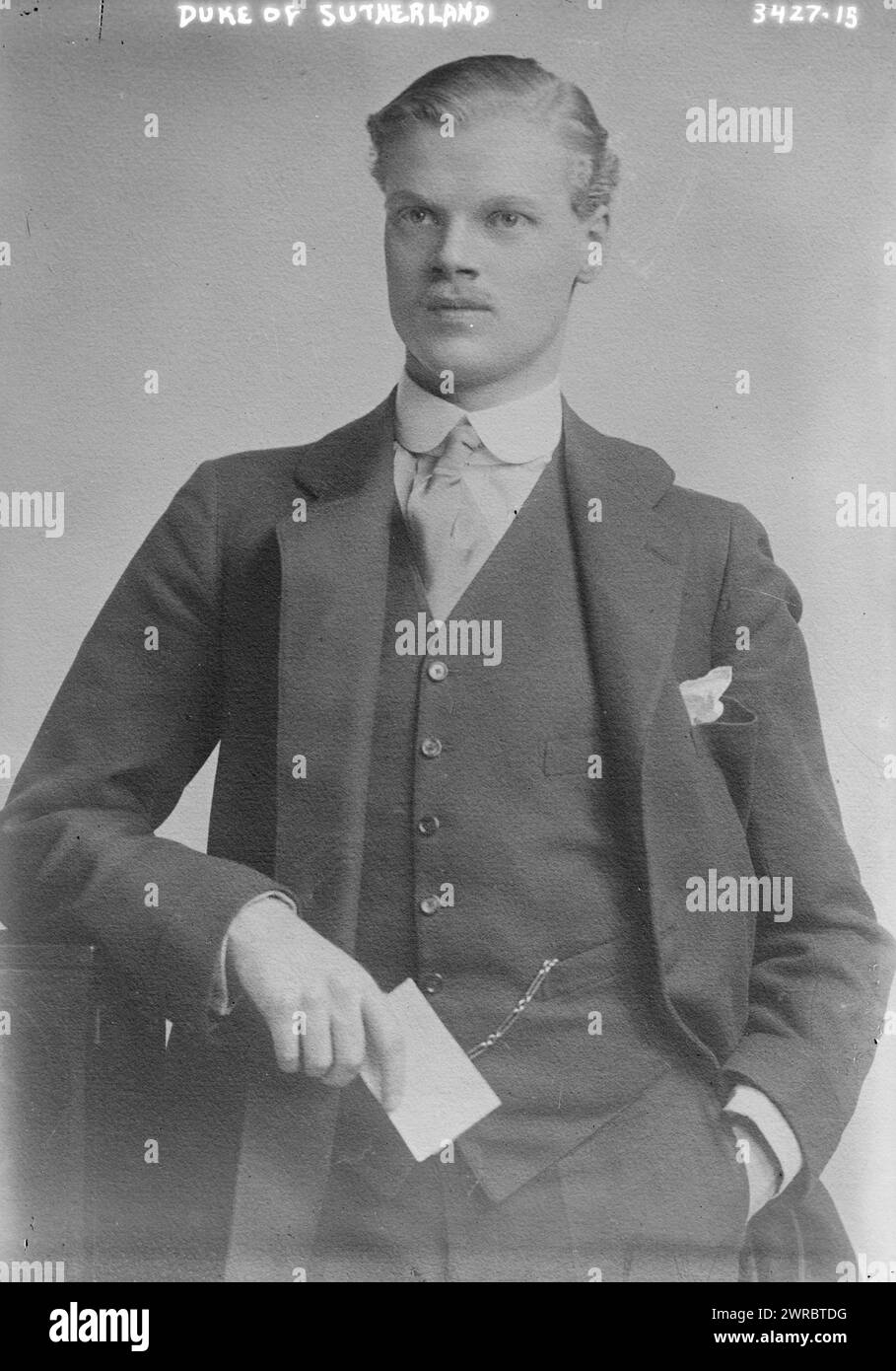 Duca di Sutherland, tra ca. 1910 e ca. 1915, Glass negative, 1 negativo: Glass Foto Stock