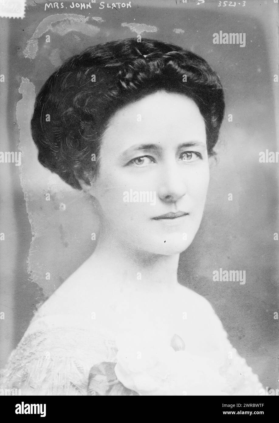 Mrs. John Slaton, la fotografia mostra Sarah Frances Grant Slaton (1870-1945) moglie del governatore della Georgia John Marshall Slaton (1866-1955)., 1915 giugno? 23, Glass negative, 1 negativo: Glass Foto Stock