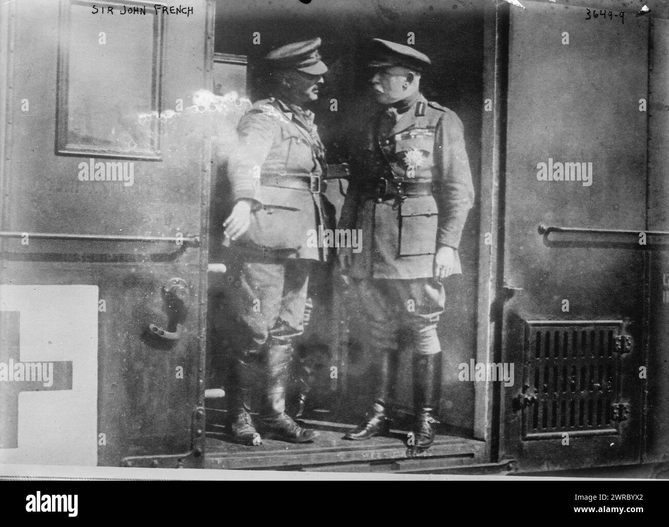 Sir John French, tra il 1914 e la California. 1915, Glass negative, 1 negativo: Glass Foto Stock