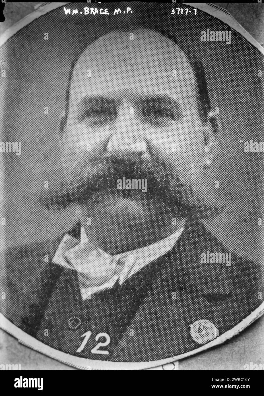 WM Brace, M.P. mezzitoni, la fotografia mostra il politico laburista William Brace (1865-1947) che era un sindacalista gallese., tra ca. 1910 e ca. 1920, Glass negative, 1 negativo: Glass Foto Stock