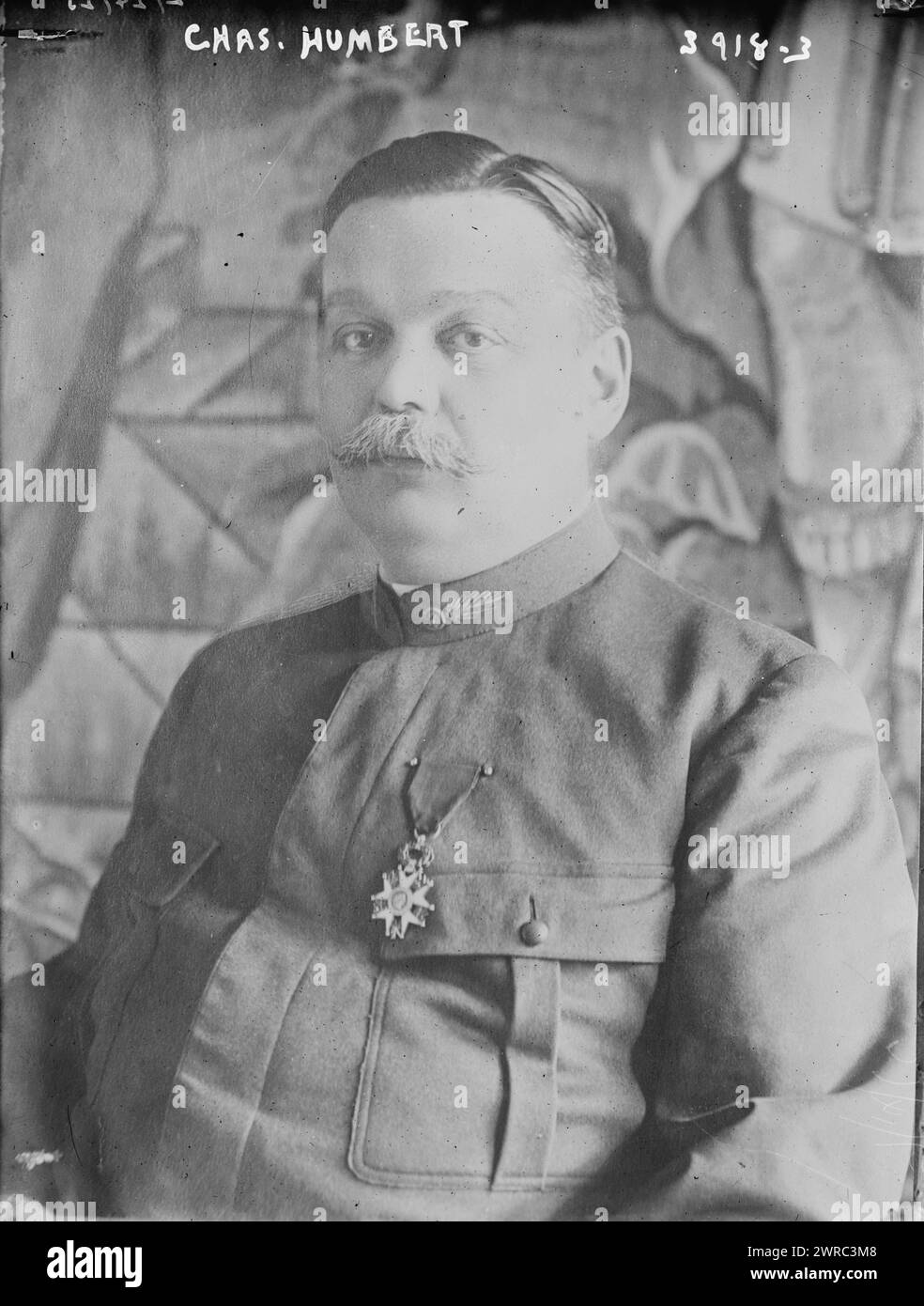 CAN. Humbert, la fotografia mostra Charles Humbert (1866-1927) che era un ufficiale militare francese. 1915 e 1916, Glass negative, 1 negativo: Vetro Foto Stock