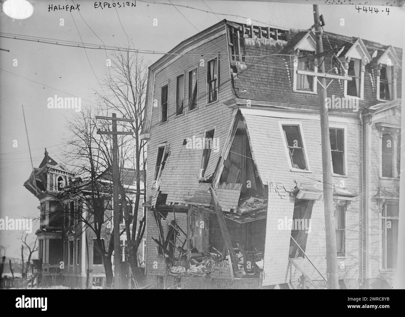 Halifax Explosion, 1917 o 1918, Glass negative, 1 negativo: Glass Foto Stock