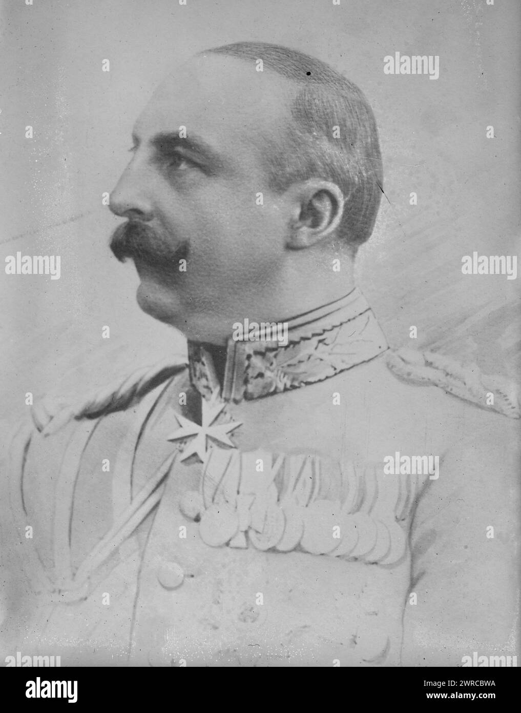 Duca di Anhalt, foto mostra Federico II, duca di Anhalt (1856-1918), 1918 novembre 18 (data creata o pubblicata da Bain), Glass negatives, 1 negative: Glass Foto Stock