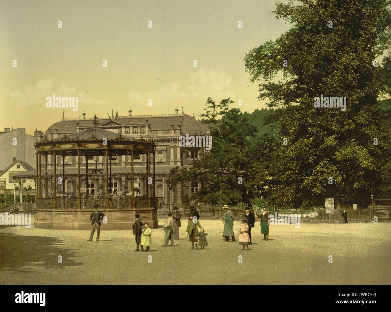 Place Royal, Spa, Belgio, tra ca. 1890 e ca. 1900., Belgio, Spa, colore, 1890-1900 Foto Stock