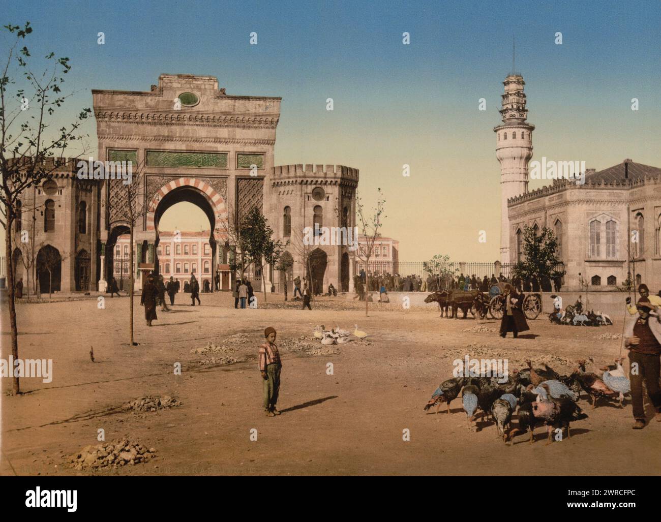 Seraskierat (cioè Seraskerat) (Ministero della Guerra), Costantinopoli, Turchia, tra ca. 1890 e ca. 1900., Turchia, Istanbul, colore, 1890-1900 Foto Stock