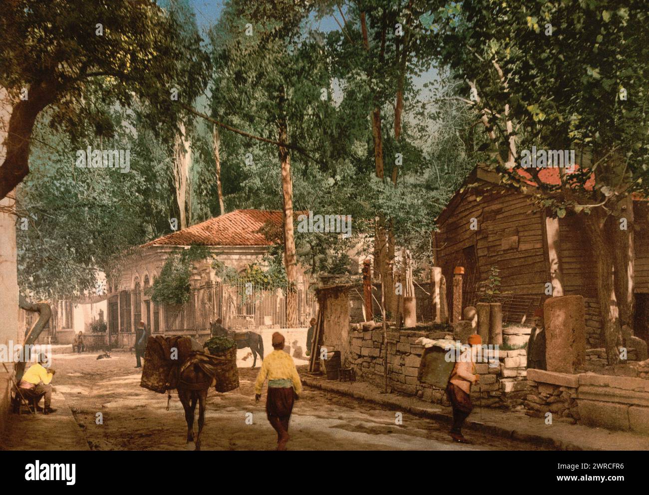 Scutari, Costantinopoli, Turchia, tra ca. 1890 e ca. 1900., Turchia, Istanbul, colore, 1890-1900 Foto Stock