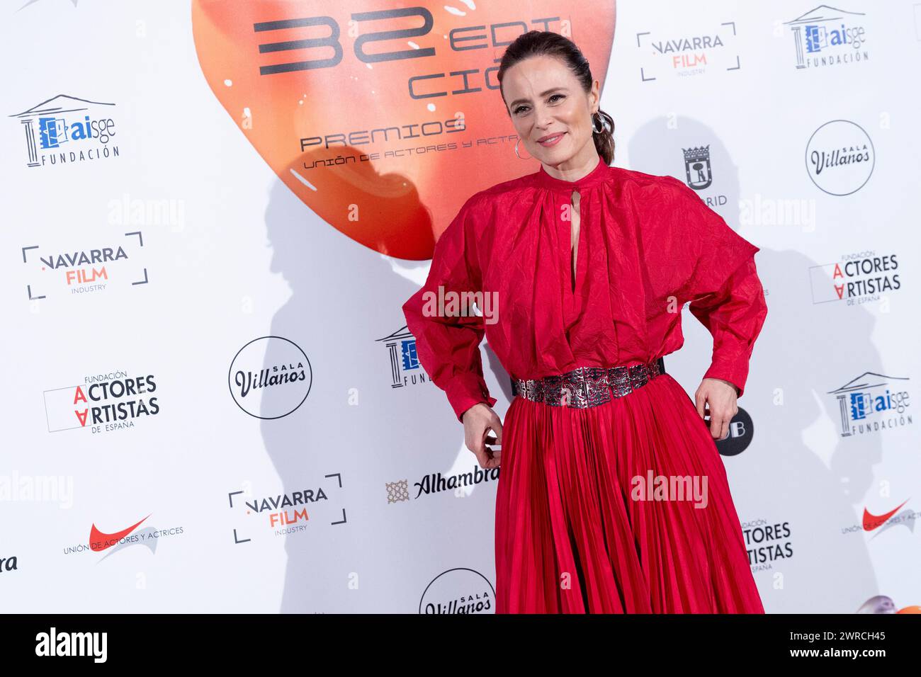 Madrid, Spagna. 11 marzo 2024. Aitana Sanchez-Gijon partecipa a "The Unión De Actores Awards 2024" Photocall al Teatro Circo Price di Madrid. Credito: SOPA Images Limited/Alamy Live News Foto Stock