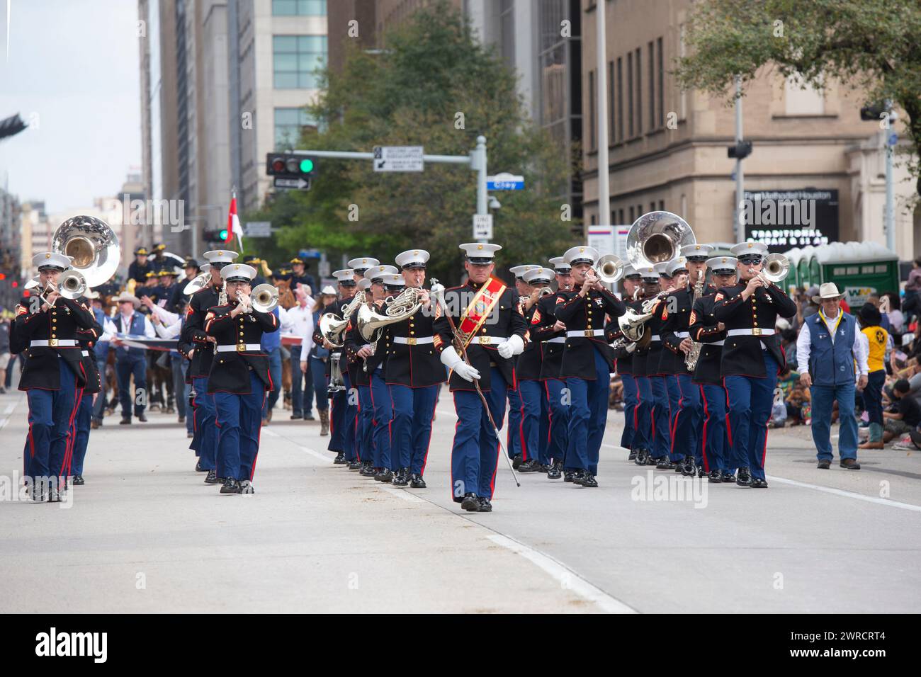 feb 24-2018 Rodeo Parade a Houston Texas USA Foto Stock