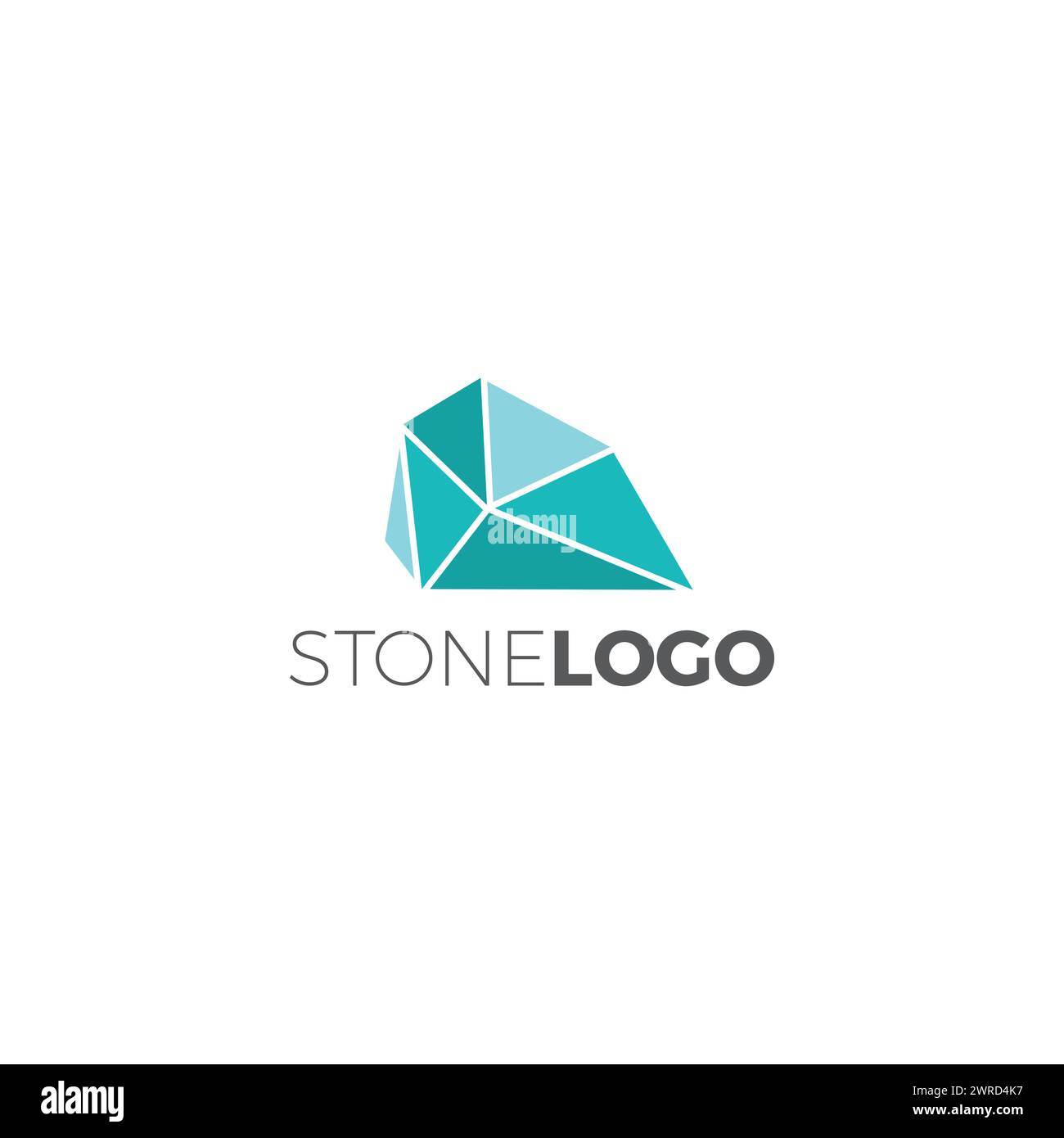 Logo Stone. logo rock crystal Illustrazione Vettoriale