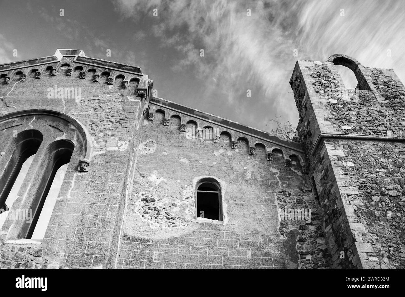 Rovine della cattedrale di Santa Maria la Vieja nella città di Cartagena, Spagna Foto Stock