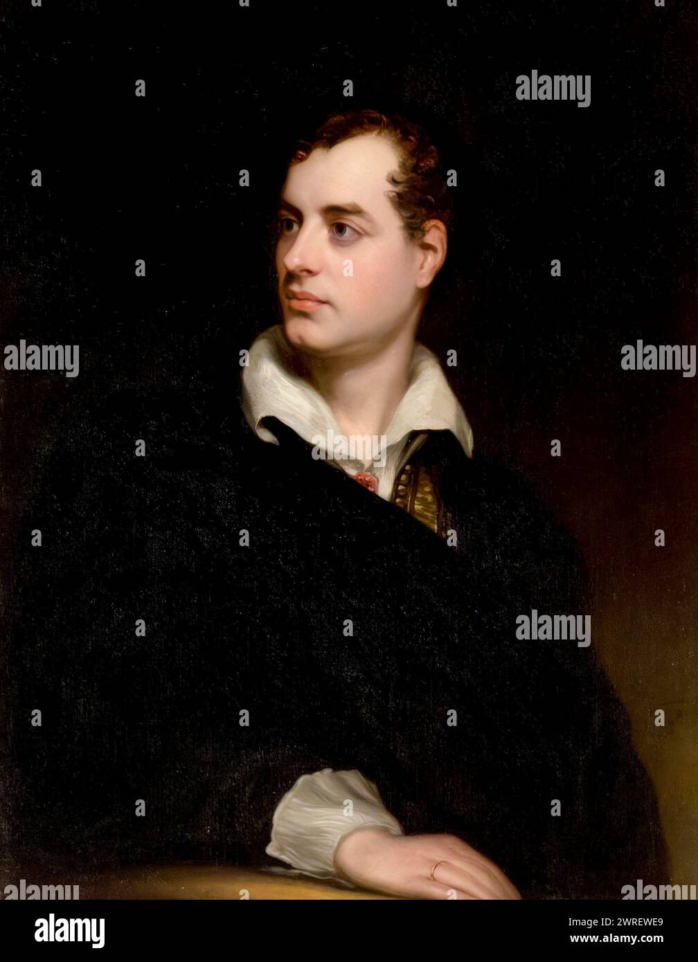 Lord Byron (1788-1824), ritratto a olio su tela di Thomas Phillips, 1813 Foto Stock