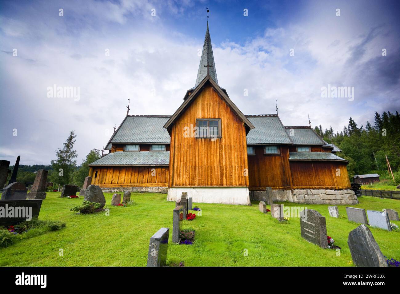 Hedalen Stave Church, Norvegia Foto Stock