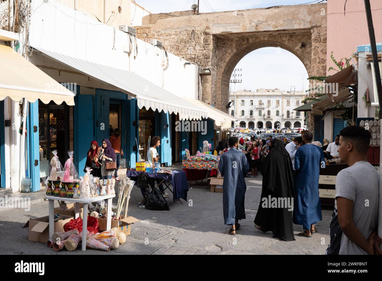 La città vecchia di Tripoli, Libia, 2021 Foto Stock