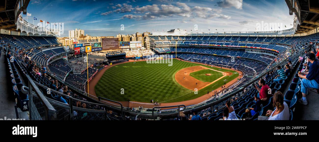 Panorama dello Yankee Stadium Foto Stock