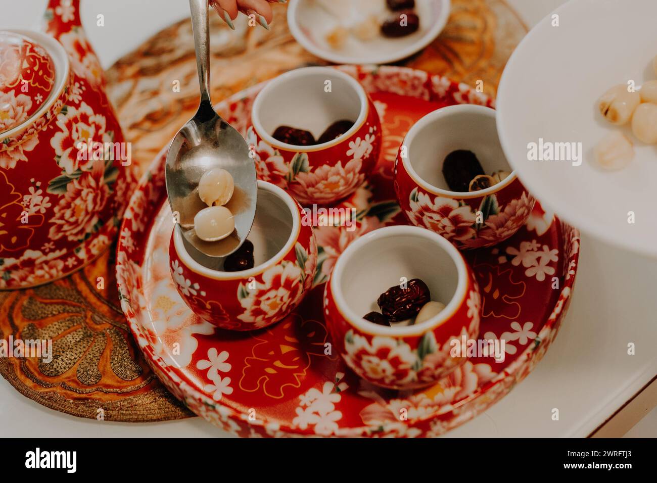 cerimonia del tè ancora vita Foto Stock